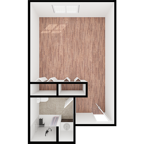 A welcoming, spacious room filled with natural light, perfect for community gatherings and comfort.