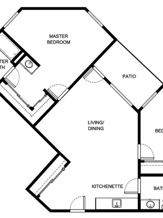 A welcoming floor plan featuring cozy living spaces, perfect for community and comfort.