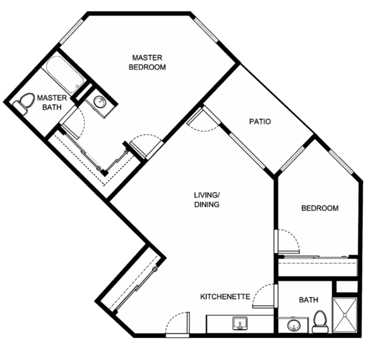 A welcoming floor plan featuring cozy living spaces, perfect for community and comfort.