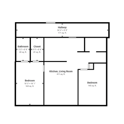 This welcoming layout emphasizes comfort and community, featuring spacious living areas and private bedrooms.