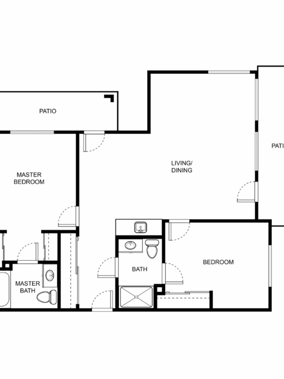 A welcoming floor plan featuring cozy living spaces, perfect for community and comfort.