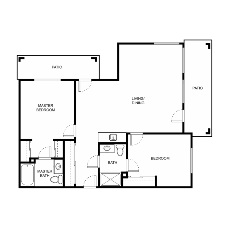 A welcoming floor plan featuring cozy living spaces, perfect for community and comfort.