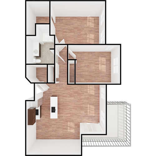 Bright, open layout designed for comfort, encouraging community and connection among residents.