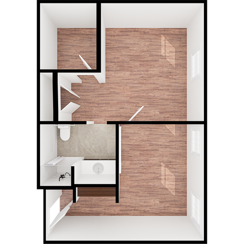 Bright and spacious layout promotes community and comfort, creating an inviting haven for residents.