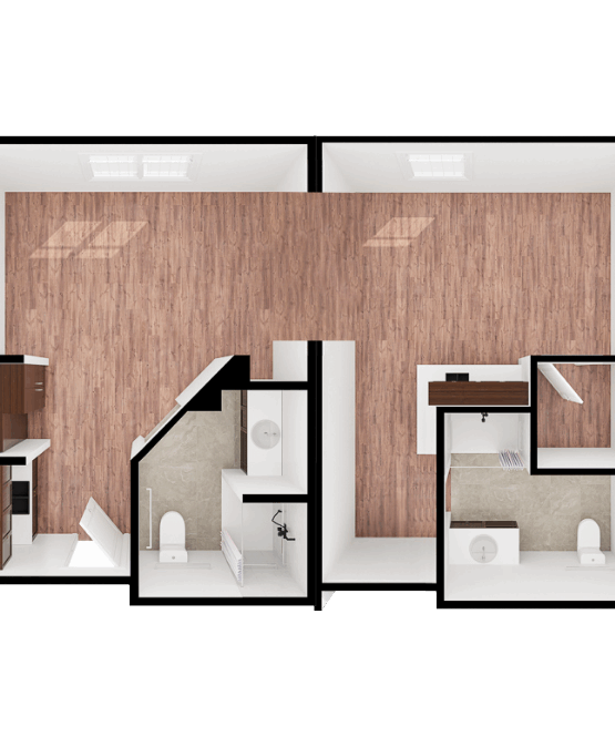 Bright, spacious layout designed for comfort and community living, promoting a welcoming atmosphere.
