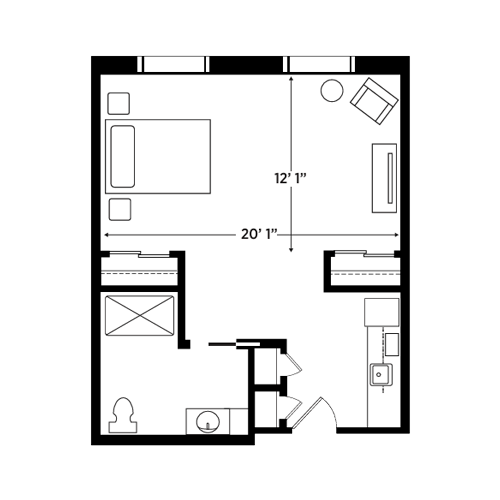 This thoughtfully designed floor plan fosters comfort and connection within a welcoming community.