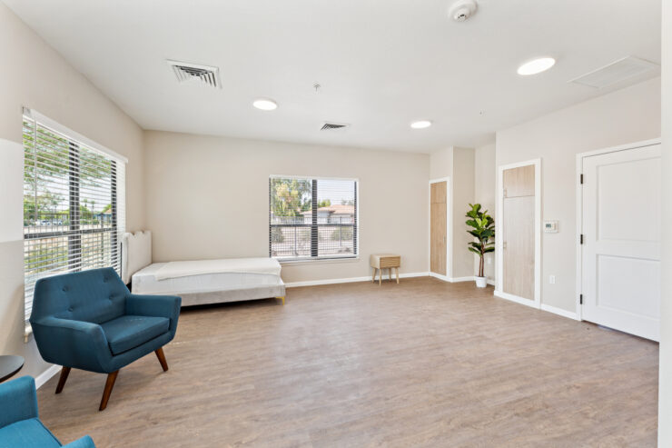 Bright and inviting space designed for comfort, fostering a sense of community and belonging.