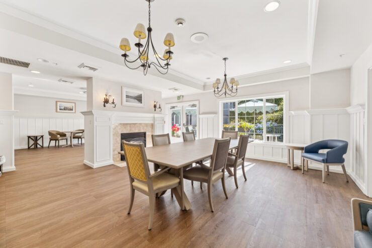 Bright and inviting dining area, perfect for gatherings and fostering community connections.