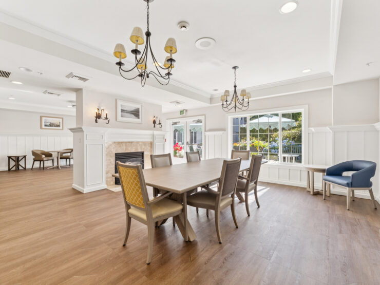Bright and inviting dining area, perfect for gatherings and fostering community connections.