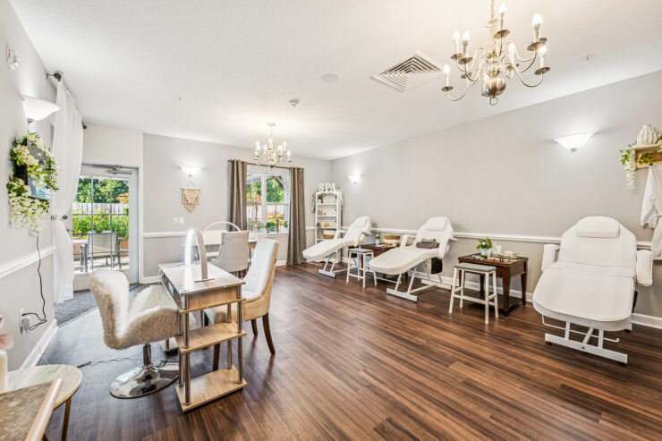 Bright and inviting, this serene space fosters community and relaxation, perfect for residents' enjoyment.