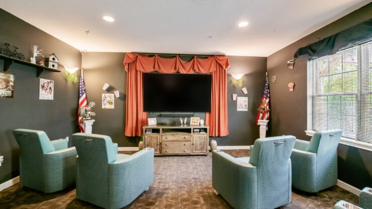 A welcoming lounge with comfortable seating, perfect for community gatherings and shared moments.