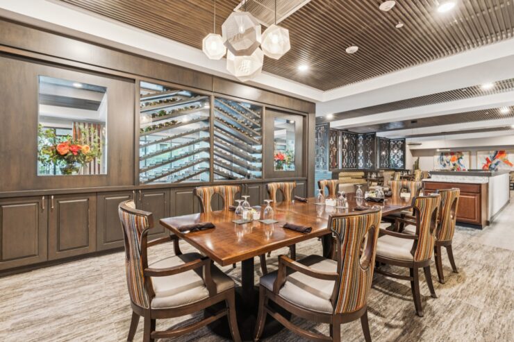 A welcoming dining space filled with natural light, perfect for fostering community and connection.