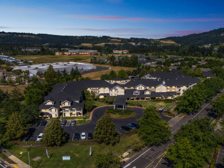 birds eye view of community