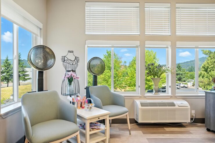 Bright and inviting space with comfortable seating, fostering a warm community atmosphere.