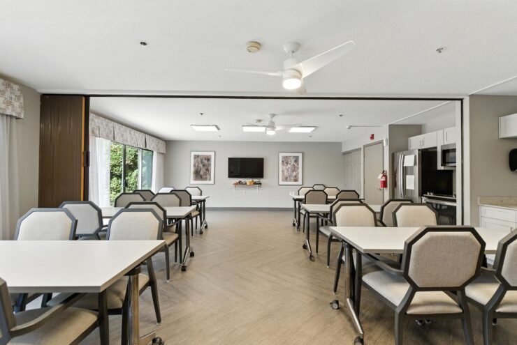 Bright and inviting common area, perfect for gatherings and activities, fostering community spirit.