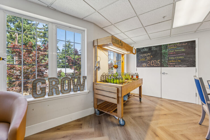 Bright and inviting space featuring a vibrant juice station, fostering community and wellness.