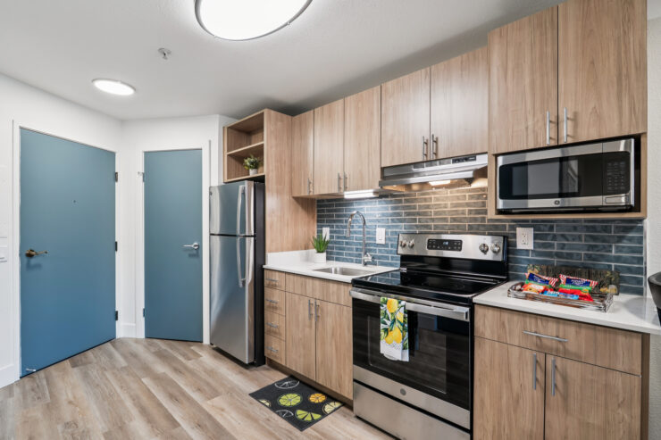 Bright and inviting kitchen space, perfect for community gatherings and home-cooked meals.