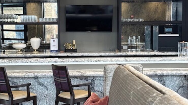 A welcoming lounge with elegant decor, inviting seating, and a friendly atmosphere for community gatherings.