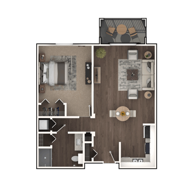 A welcoming living space designed for comfort, featuring a warm atmosphere and inviting community areas.