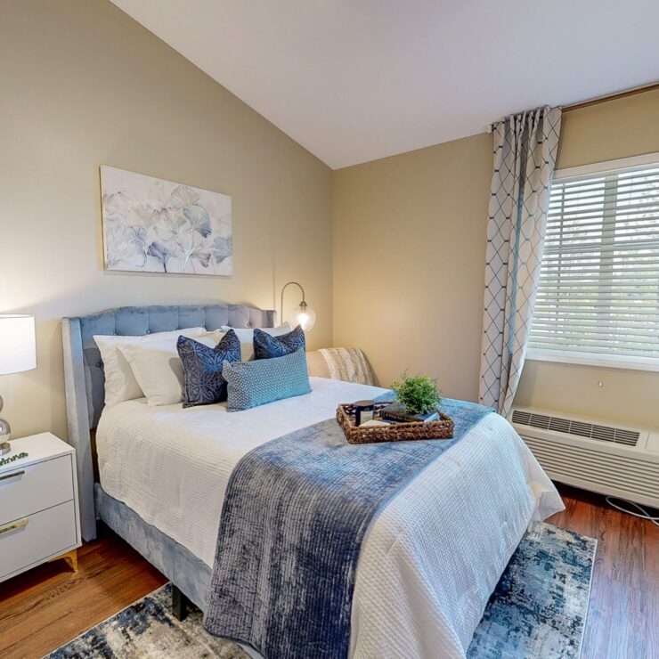 Bright and inviting bedroom, designed for comfort and community, perfect for relaxation and connection.