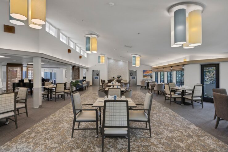 A bright, inviting dining area fosters community and comfort, perfect for gatherings and shared meals.