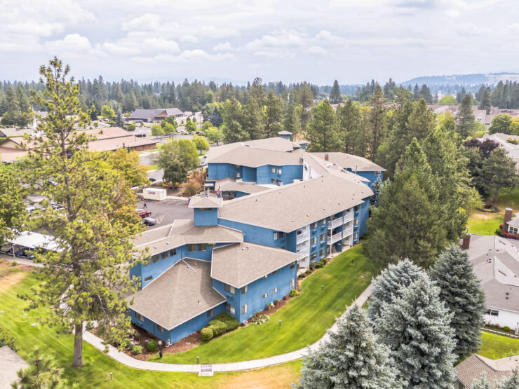 A welcoming community surrounded by nature, offering comfort and companionship for residents.