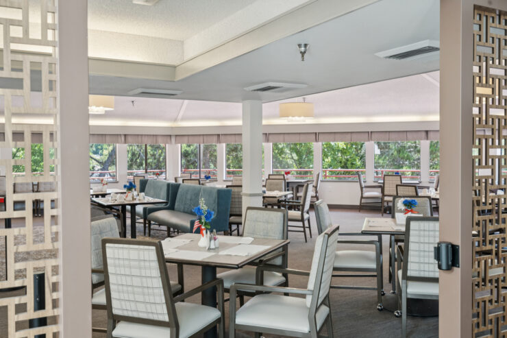 Bright and inviting dining area, perfect for gathering and sharing meals with friends.