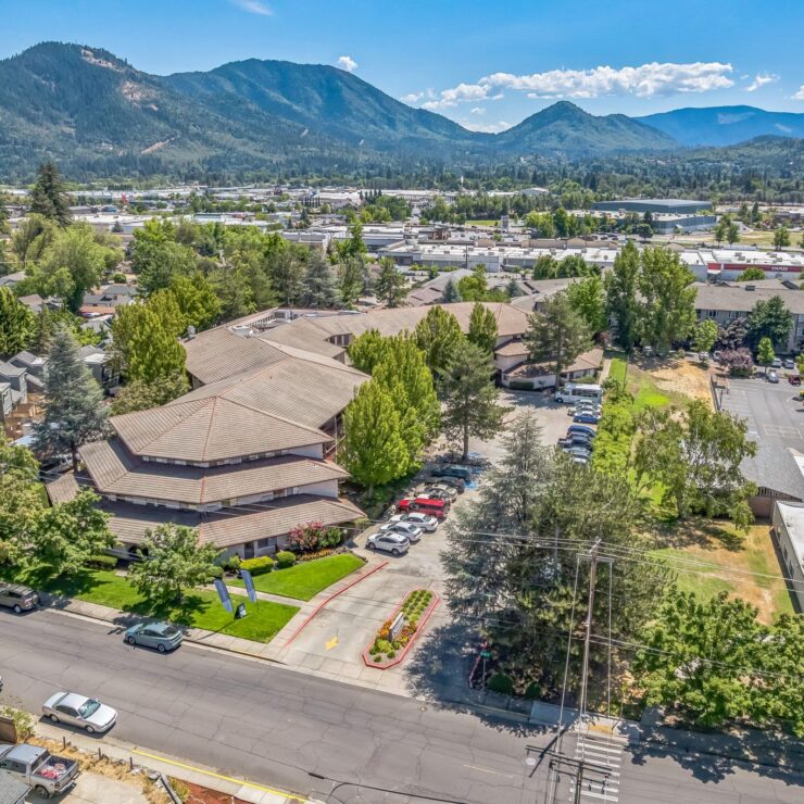 Nestled among scenic mountains, this welcoming community offers a tranquil environment for residents.