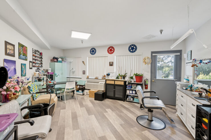 A bright, inviting space filled with warm decor, perfect for community gatherings and activities.