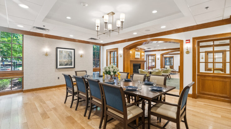 Bright and inviting dining area, perfect for gatherings and fostering community connections.