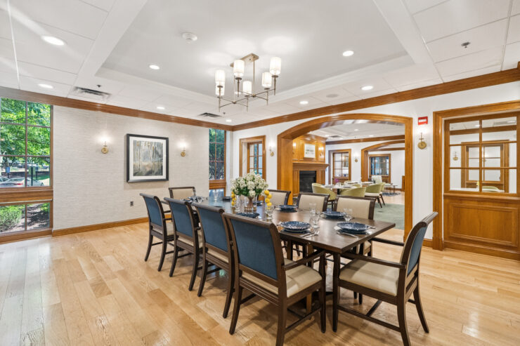 Bright and inviting dining area, perfect for gatherings and fostering community connections.