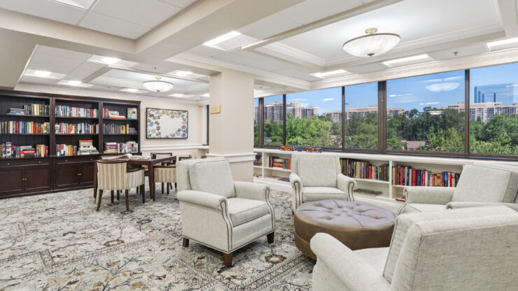 Bright and inviting space with comfortable seating, perfect for community gatherings and relaxation.