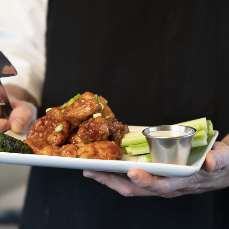 A warm, inviting meal served with care, fostering community and comfort among residents.