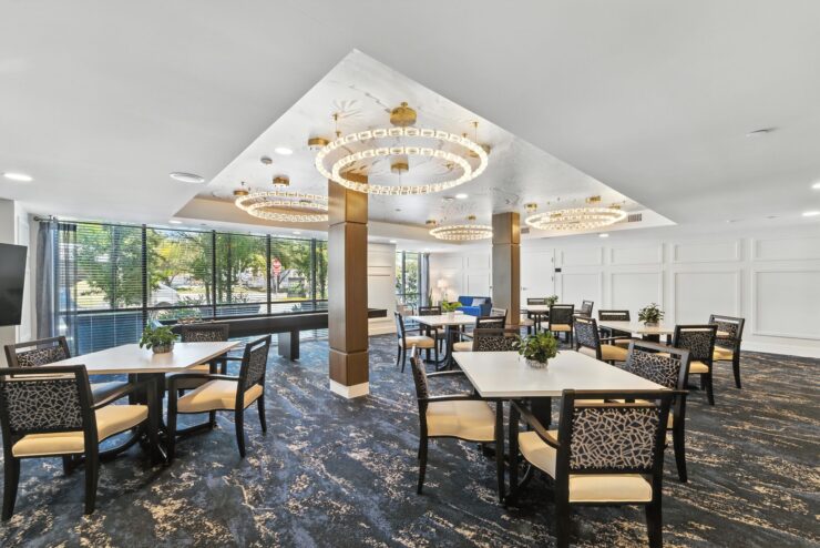 Bright and inviting dining area fosters community and connection, perfect for gatherings and meals.