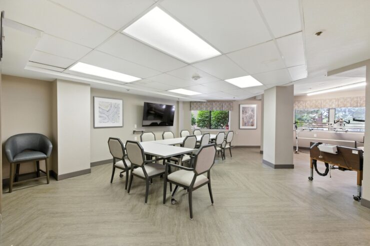 A welcoming space designed for community gatherings, fostering connection and comfort.