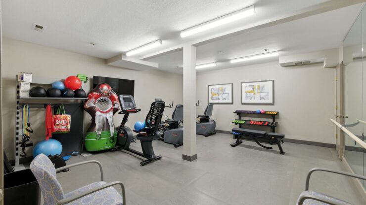 A bright, inviting fitness space equipped for community wellness and active living.