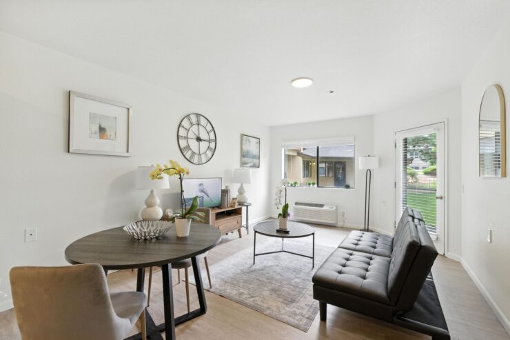 Bright and inviting common area, fostering warmth and connection among residents.