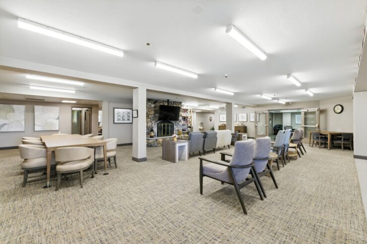 A welcoming communal space designed for comfort and connection, perfect for gatherings and relaxation.