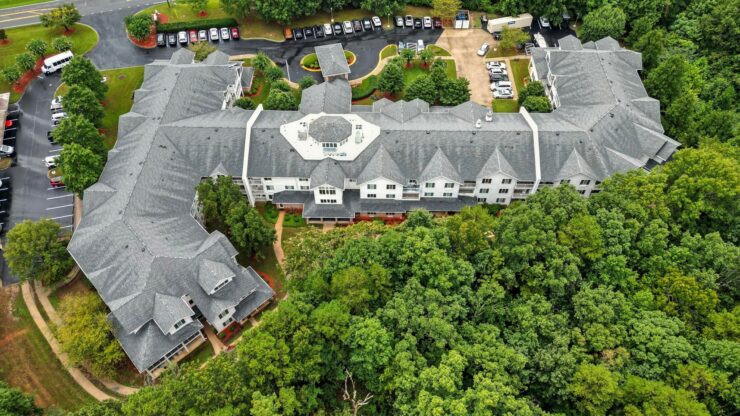 Nestled among lush greenery, this welcoming community offers a serene and inviting atmosphere.