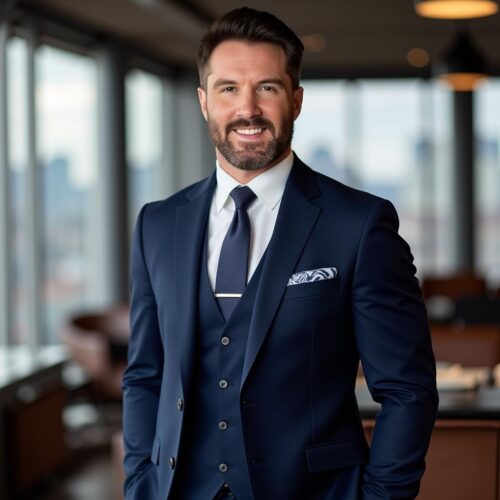 A welcoming atmosphere with a professional, friendly individual creating a sense of community and warmth.