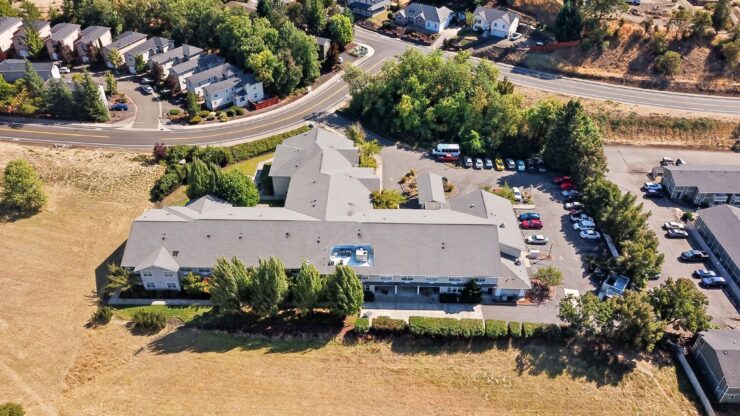 A welcoming community surrounded by nature, offering comfort and connection in a serene setting.