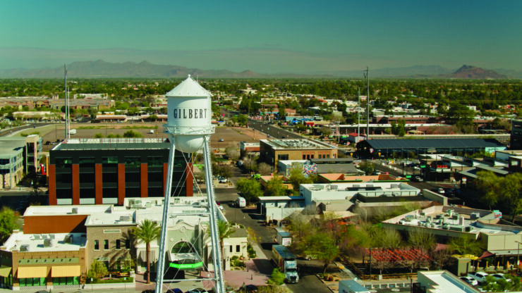 A vibrant community view showcasing Gilbert’s charming streets and welcoming atmosphere.