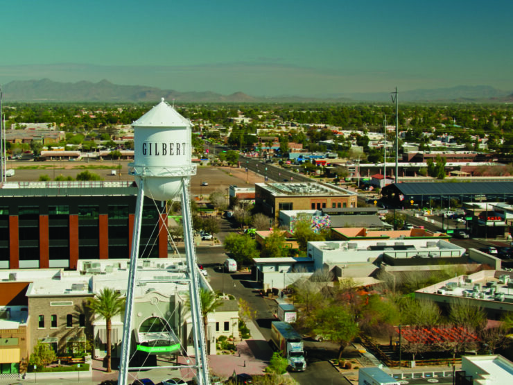 A vibrant community view showcasing Gilbert’s charming streets and welcoming atmosphere.