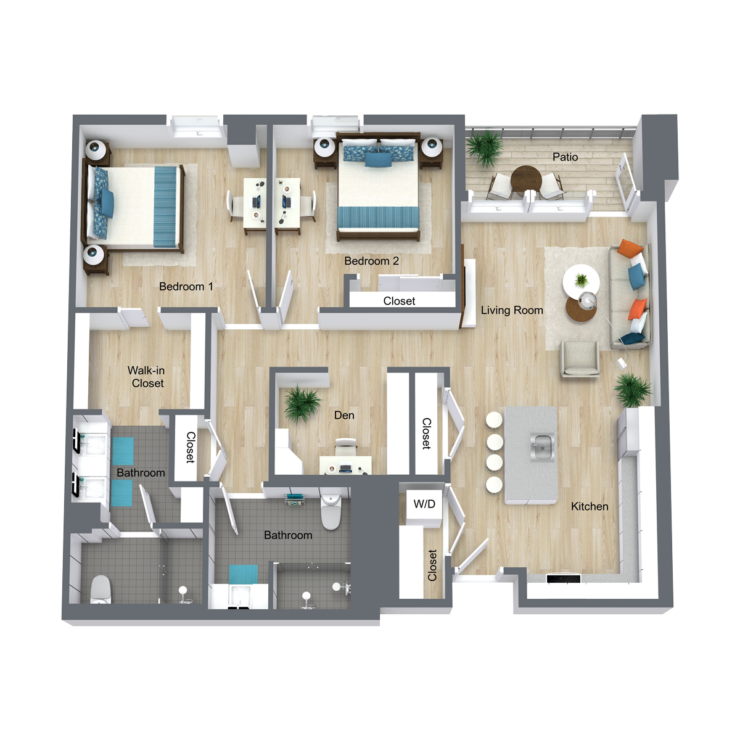 Bright, inviting layout with spacious living areas, perfect for community connections and comfort.