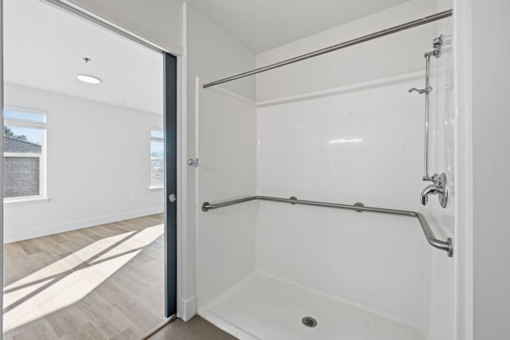 Bright and airy with modern amenities, this welcoming space promotes comfort and independence.