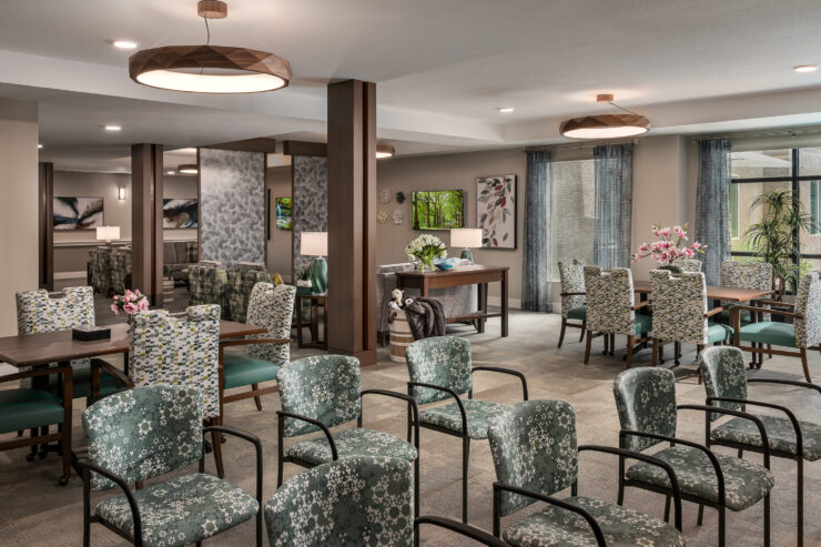 Bright, inviting spaces foster community connections, featuring comfortable seating and warm decor.