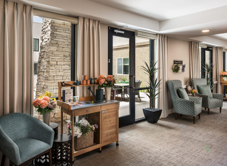 Bright and inviting, this space features comfortable seating and cheerful decor, fostering community and warmth.