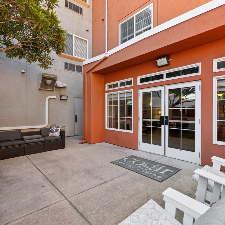 A welcoming outdoor space with comfortable seating, inviting relaxation and community connection.