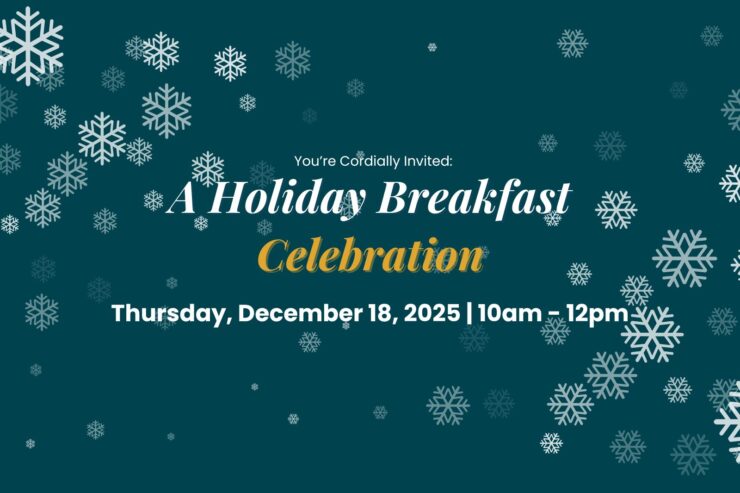 Join us for a festive holiday breakfast, celebrating community and togetherness!