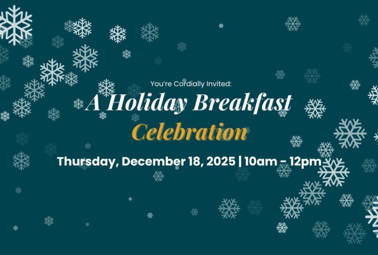 Join us for a festive holiday breakfast, celebrating community and togetherness!